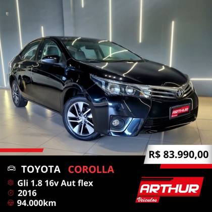 TOYOTA COROLLA 1.8 GLI 16V FLEX 4P AUTOMÁTICO